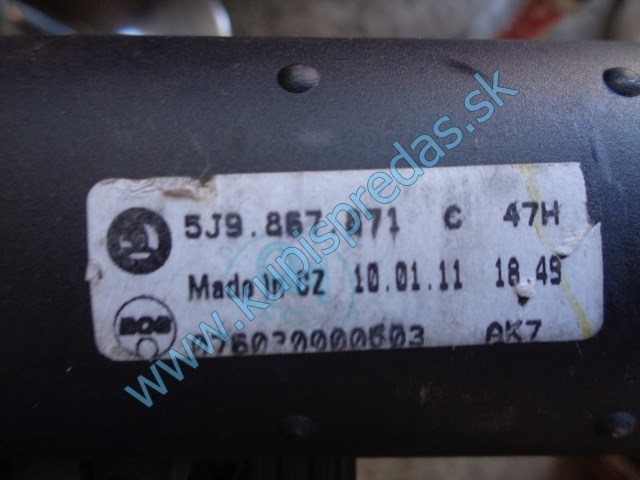 roleta do kufra na škodu fábiu 2 kombi, 5J9867871C